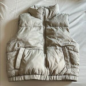 Kids Puffer Vest - Gray